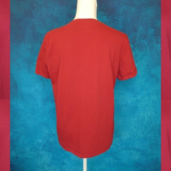 Eddie Bauer Cranberry Short Sleeve VNeck Tee Large - Picture 5 of 8
